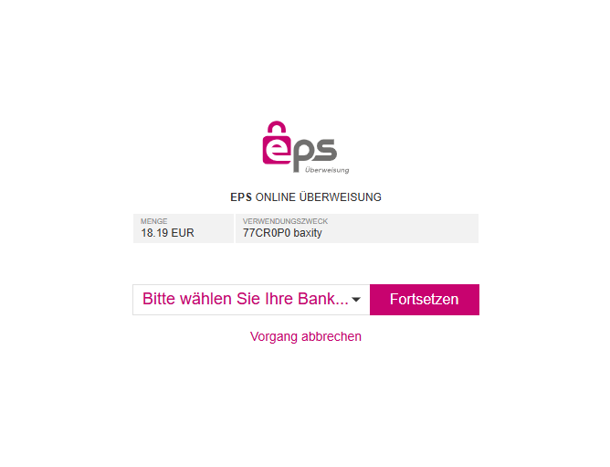 Pay with EPS Überweisung: Gift, Prepaid Cards & More