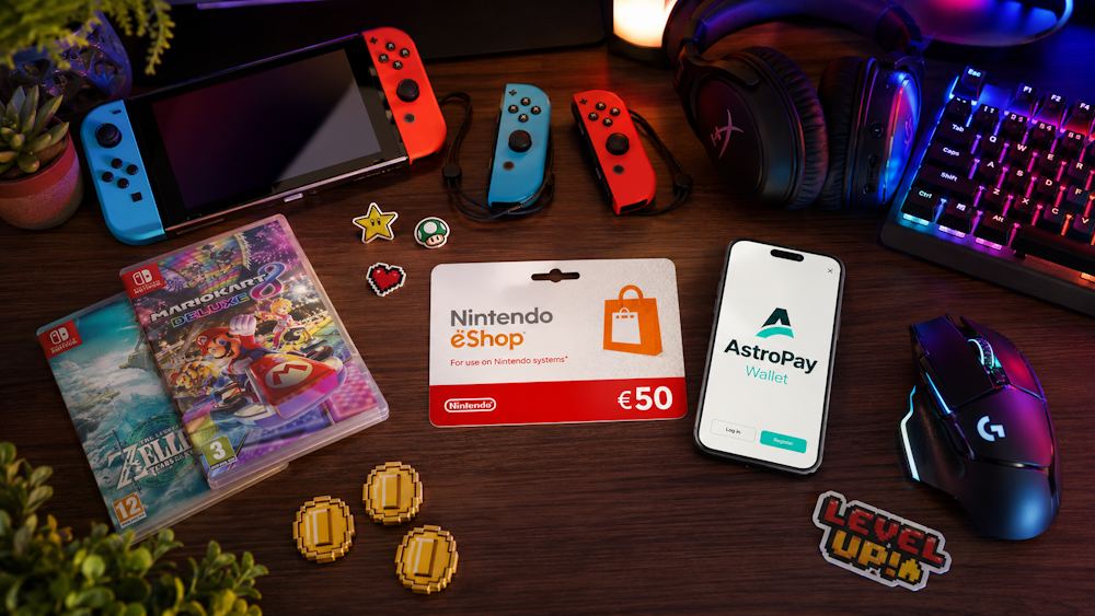 To buy Nintendo with AstroPay