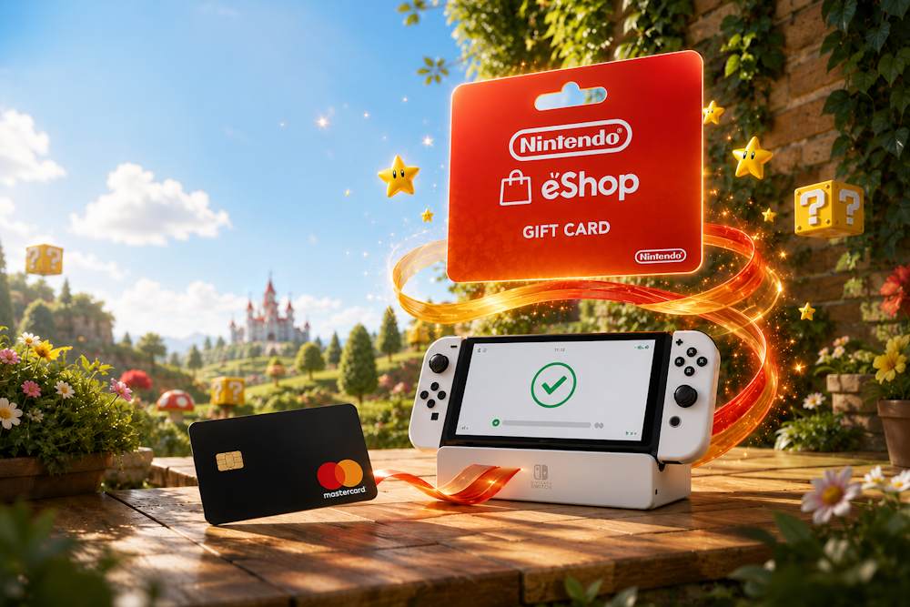 Buy Nintendo with Mastercard
