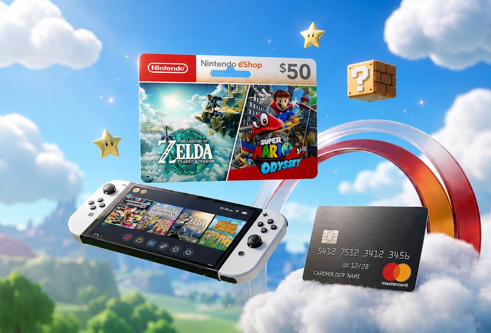 Can I pay for a Nintendo eShop Card with Mastercard