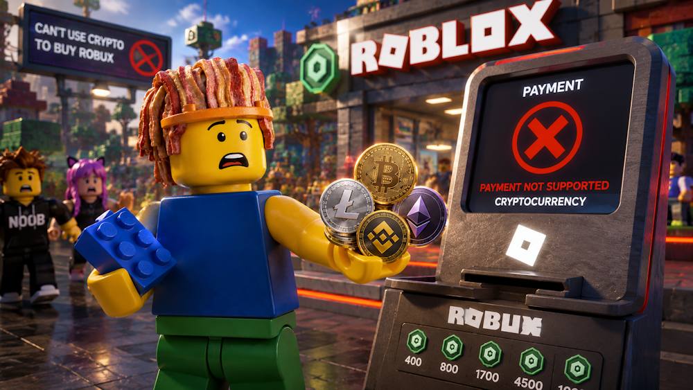 Top up Roblox with crypto and get Robux in minutes