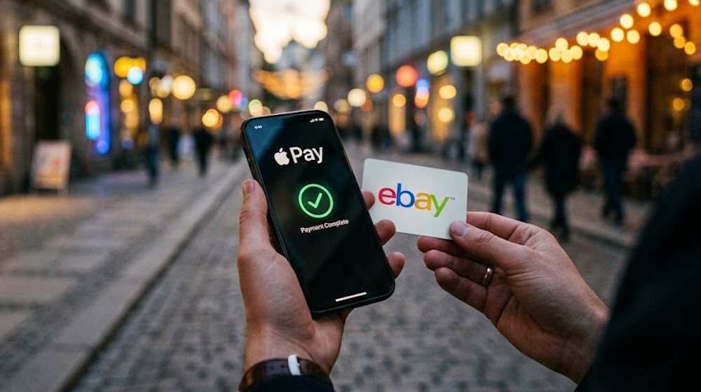 Learn how to buy an eBay Gift Card with Apple Pay on Baxity Store