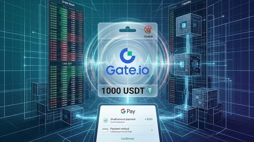 Learn how to buy a Gate.io Gift Card with Google Pay.